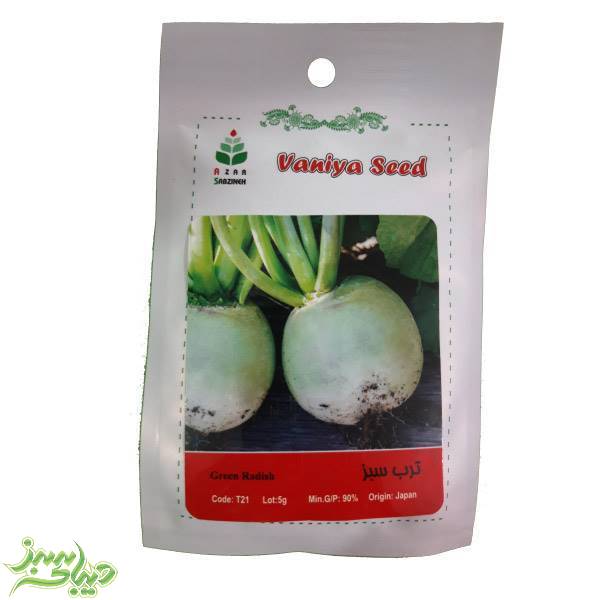 تصویر  بذر ترب سبز