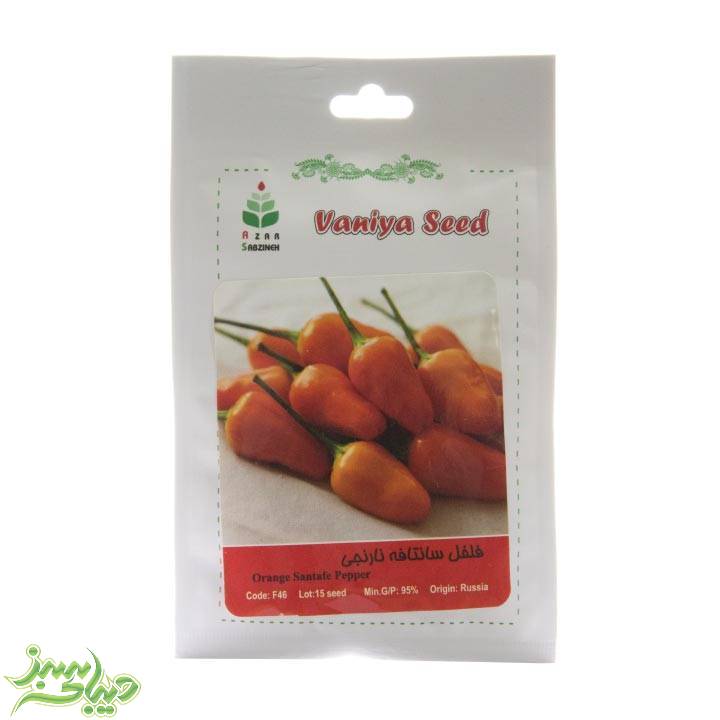 تصویر  بذر فلفل سانتافه نارنجی
