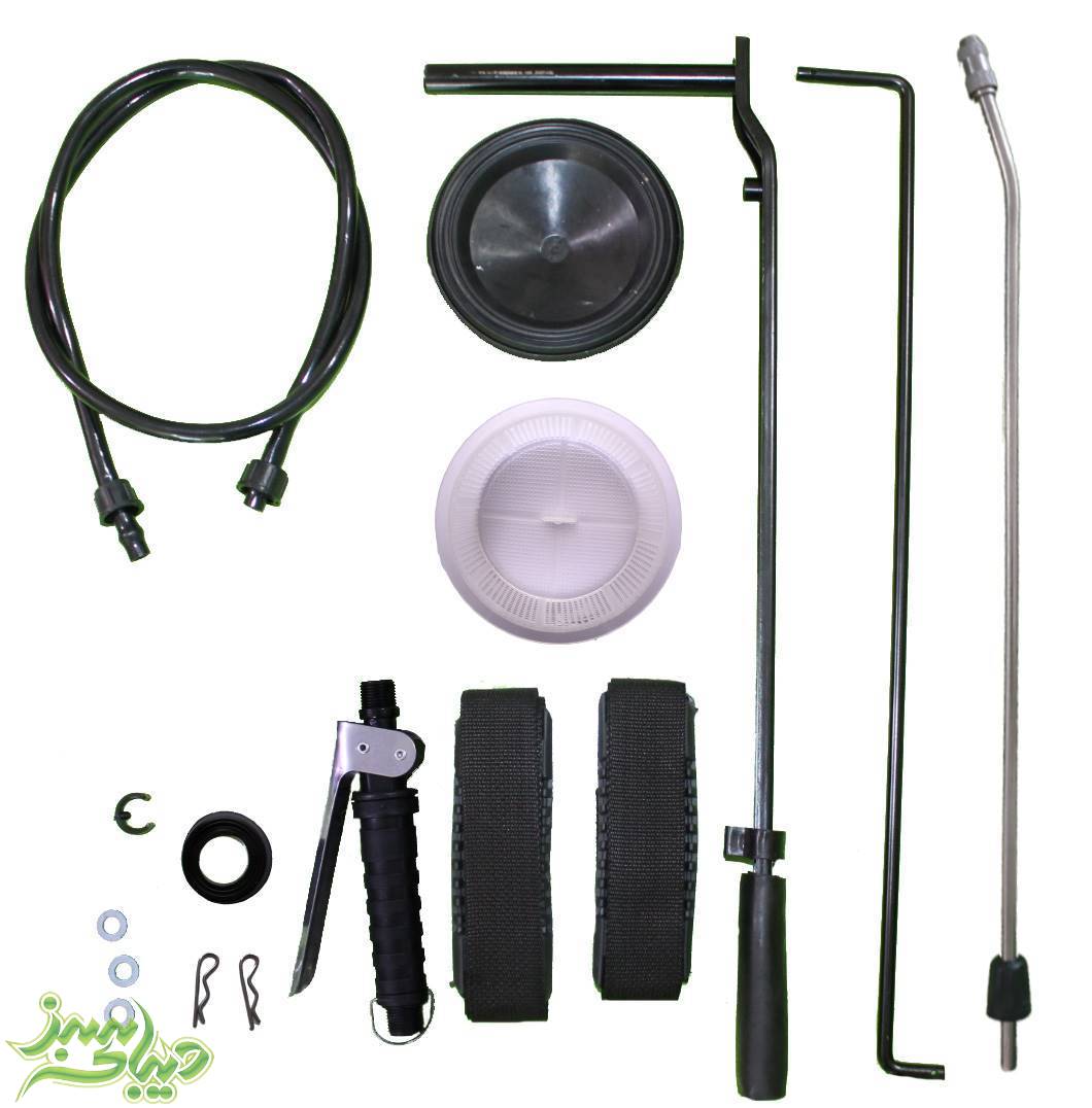 تصویر  سمپاش 20 لیتری پویا با نازل و لانس استیل