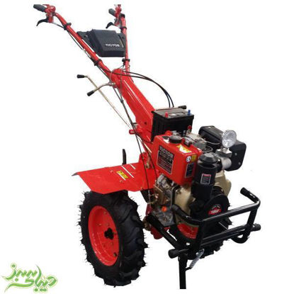 تصویر  تیلر ویکتور مدل GT1350DE - با موتور کاما 186FAE - استارتی - دیزلی 10 اسب