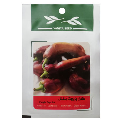 تصویر  بذر فلفل پاپریکا بنفش