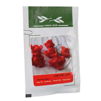 تصویر  بذر فلفل ستاره ای قرمز